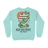 Cactus Crewneck - Sky Blue